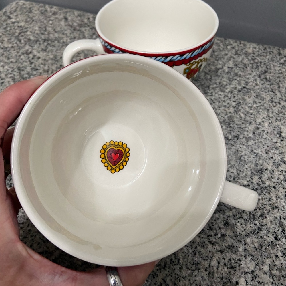 BRIGHTON Set of 2 Tea/Coffee Cups Jewel & Love Limited Edition Christmas 13 oz - Picture 8 of 16